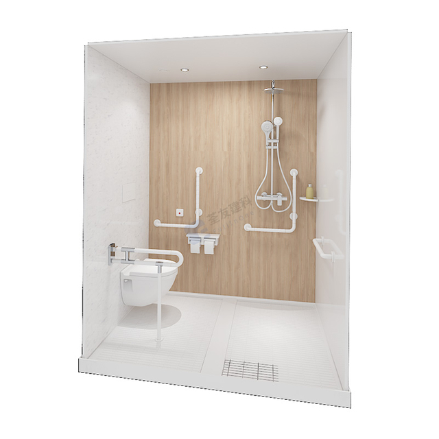 Unidad de baño modular de baños modernos para hospitales (BUN1218)