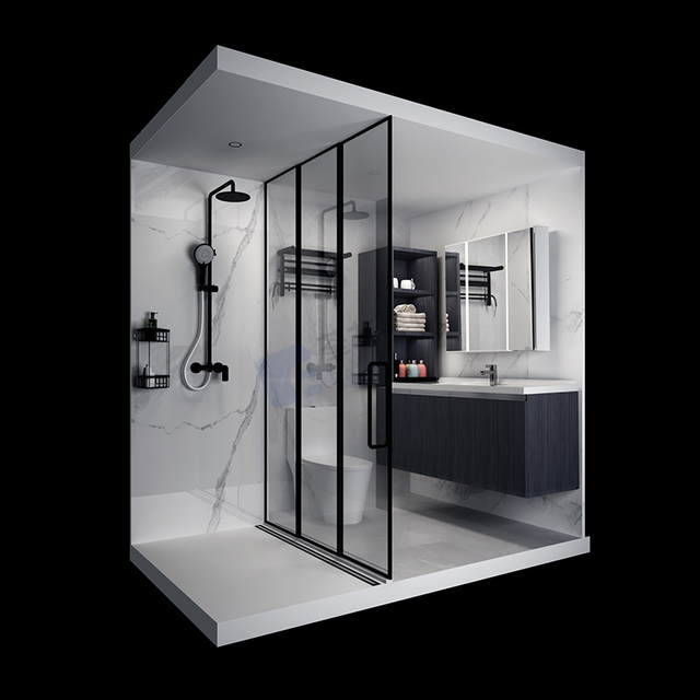 SOUNDO FUERTE Y LIGERO DIOMO MODULAR PREOCESO BAÑO DE BAÑO PREFABILLO (BUX1624)