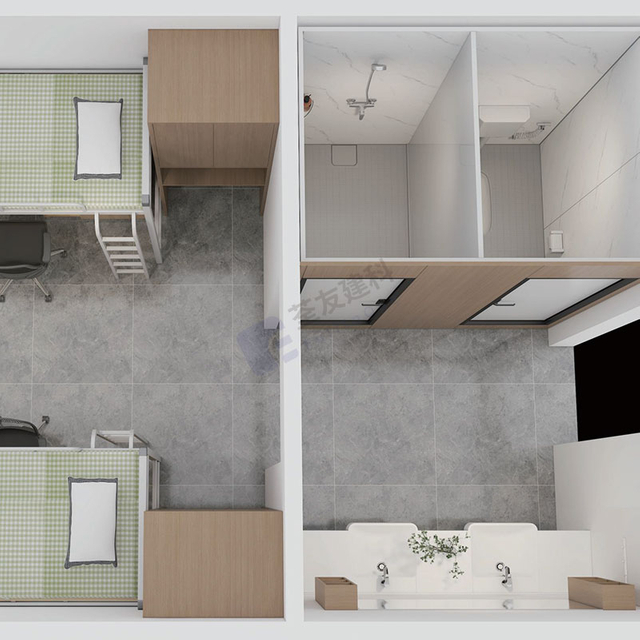 Baños modulares POLES PORTABLES DE INIO Y BAÑO PARA ENTORMITOR