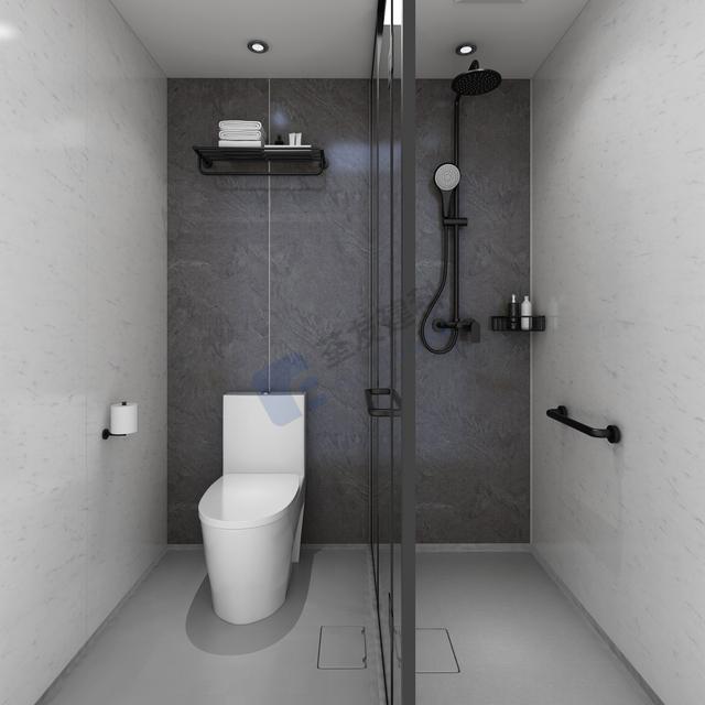 módulos de baño modulares unidades de baño prefabricadas con inodoro y ducha