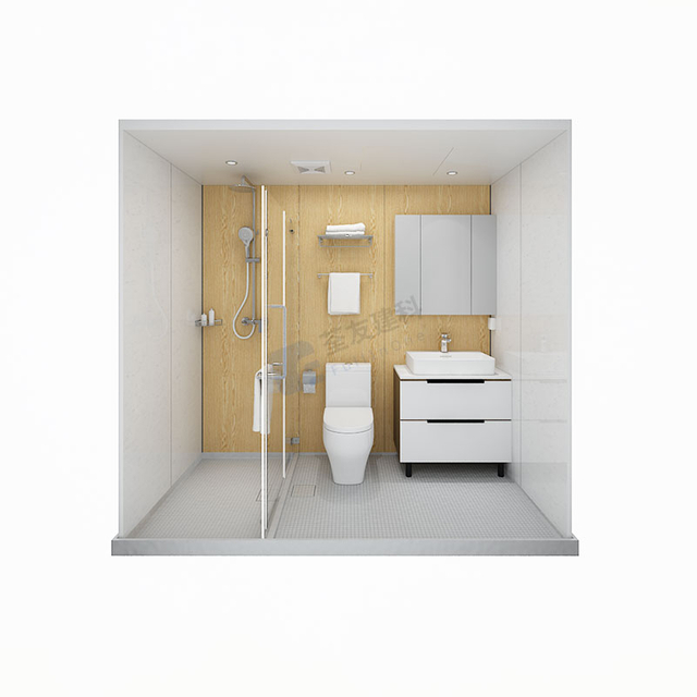 Unidades de ducha de buena calidad POD de baño prefabricados para bienes raíces