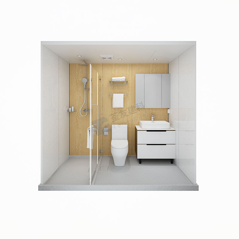 Unidades de ducha de buena calidad POD de baño prefabricados para bienes raíces