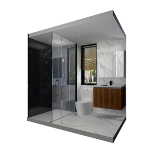Instalación rápida, todo en una unidad de baño prefabricada (BUX1424)