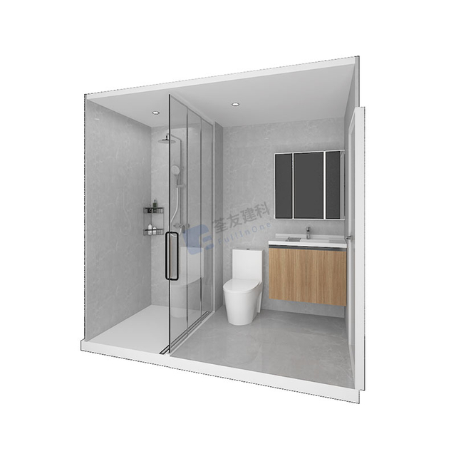 Unidad de baño prefabricada prefabricada (BUX1524)