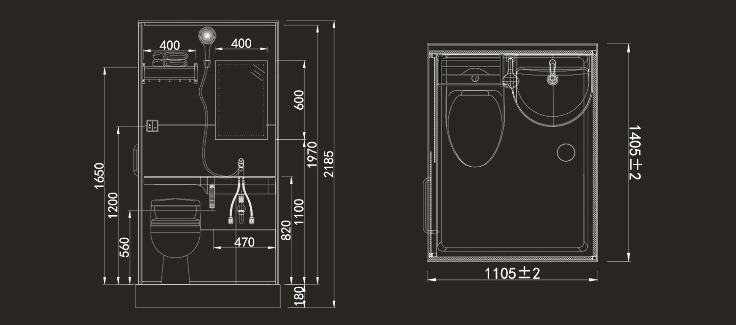 unidades-de-inodoro-modulares-1114-plano-y-alzado-dibujos