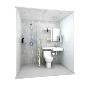 Material SMC Bodyets preparados, todas en una sola vez de baño prefabricado para hoteles y apartamentos (Bul1220)