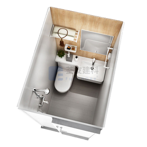 Capas de baño prefabricadas fáciles de limpieza, todas en unidades de baño BUL1014