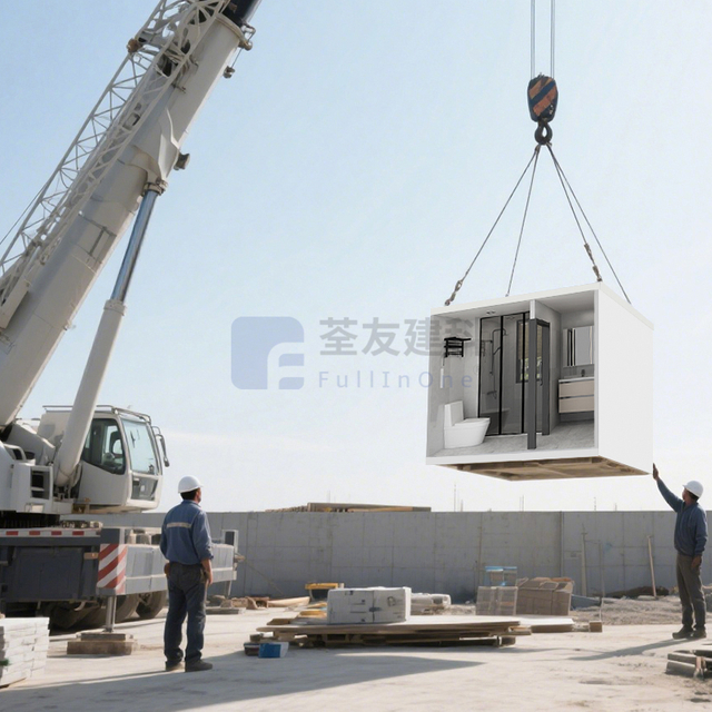 Se aplican la cápsula de baño prefabricada impermeable efectiva, los proyectos de ingeniería