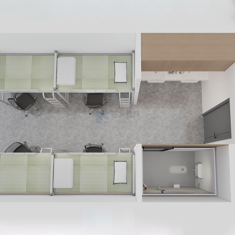 Fabricante chino Baño modular Baño prefabricado con ducha e inodoro para el dormitorio escolar