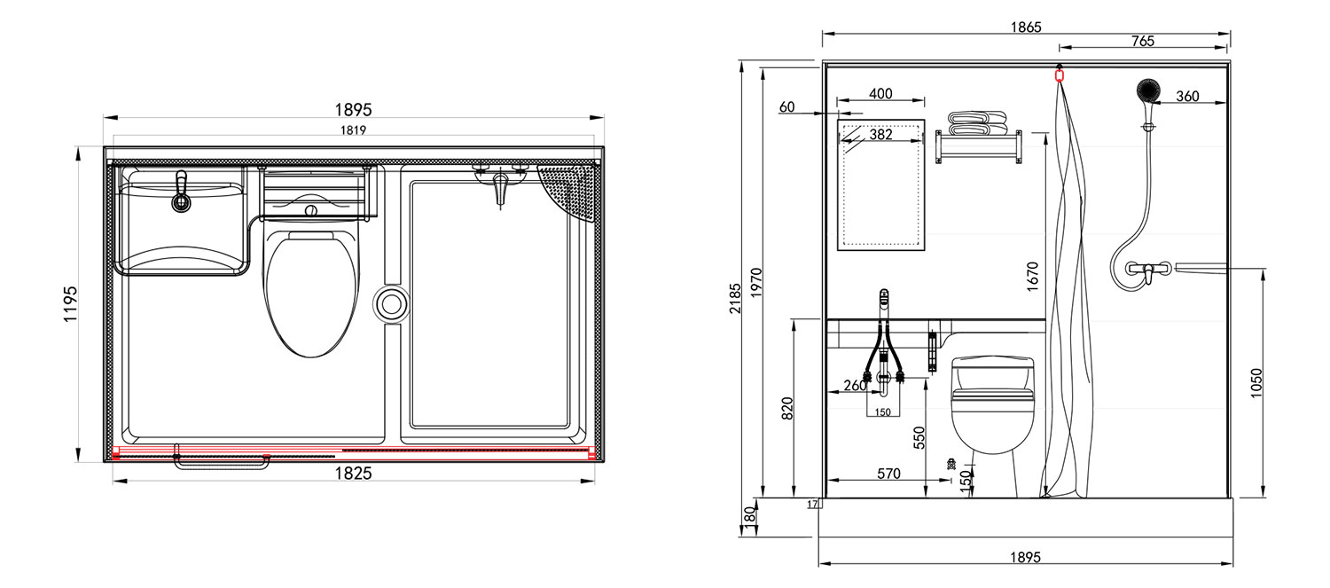 unidades-de-inodoro-modulares-1219-plan-y-alzado-dibujos