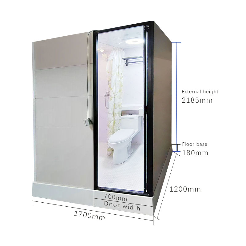 Unidad de baño modular todo en uno de gran valor para hoteles (MTU1217)