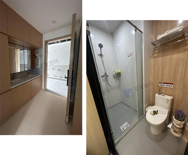 Unidades de baño prefabricados para dormitorio universitario