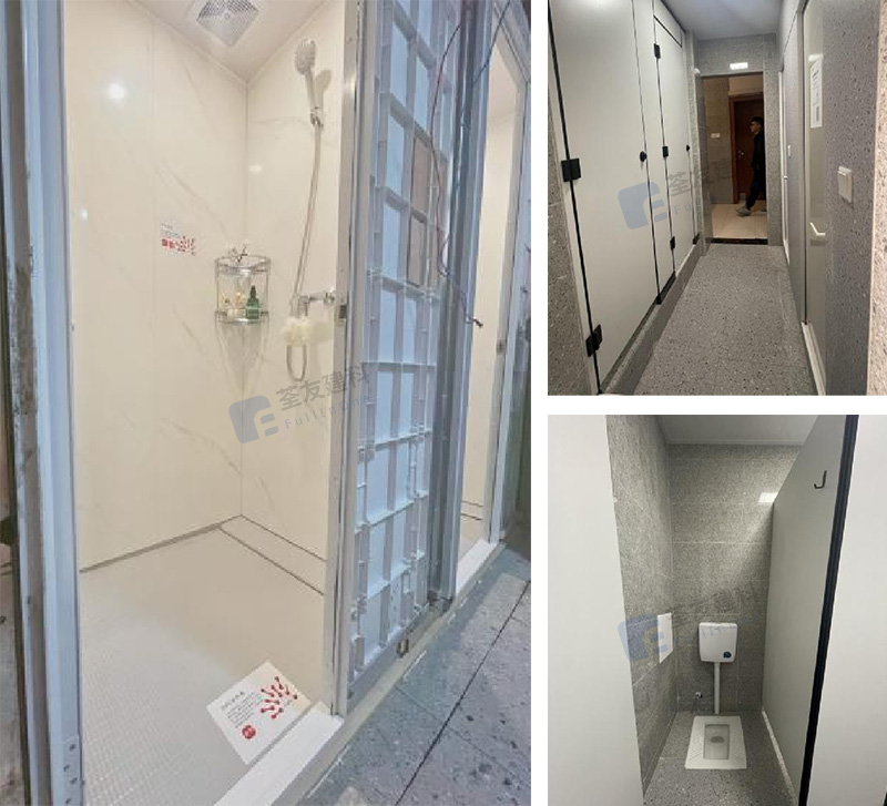 Unidades de baño prefabricados para dormitorio universitario