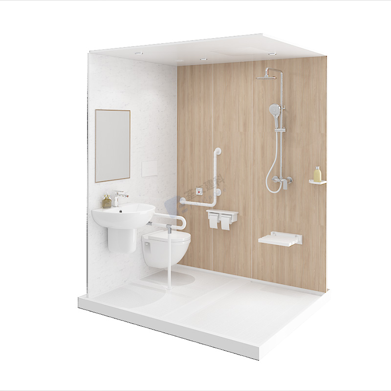 Todas las vainas de baño prefabricadas para hospitales y hogares de ancianos (BUN1418)
