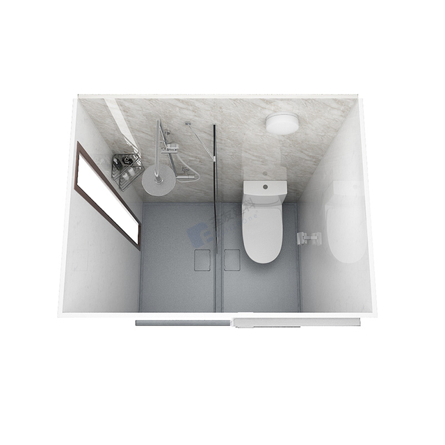 Unidad de baño impermeable japonesa Pods de baño prefabricados con inodoro