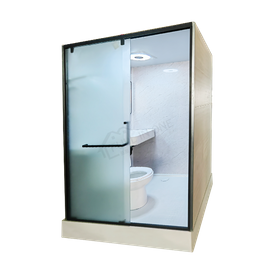Unidad de baño modular de baño integrado de alta calidad impermeable con piso moldeado SMC (MTU1114)