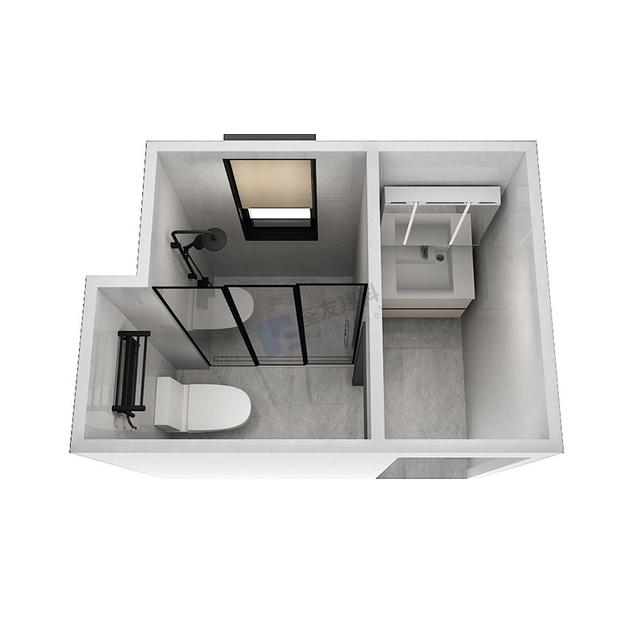 Diseños prefabricados módulos de baño integrados todo en uno (BUX1618)