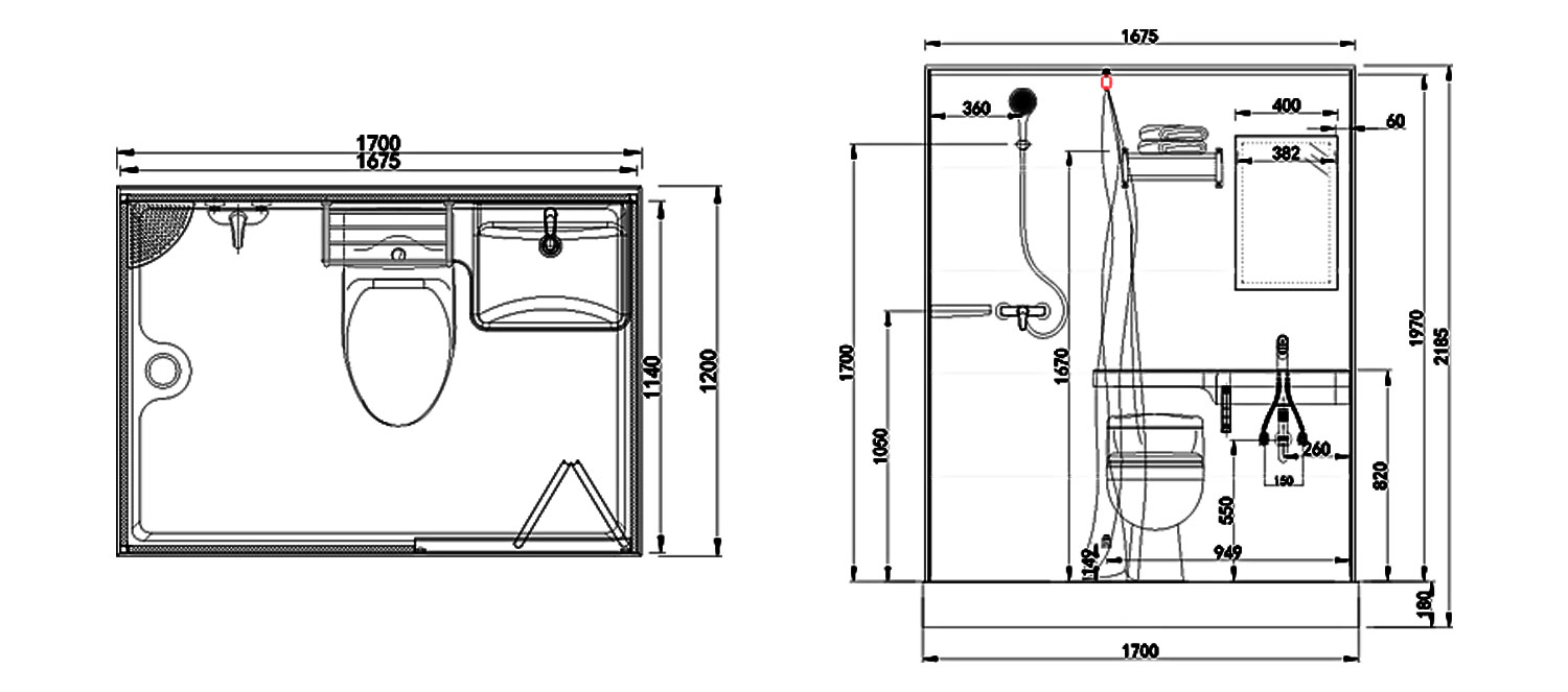 unidades-de-inodoro-modulares-1217-plan-y-alzado-dibujos