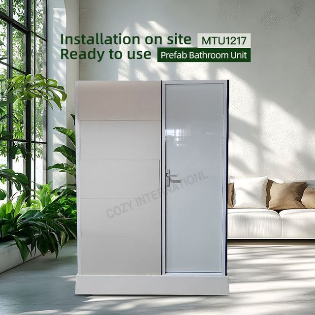 Unidad de inodoro modular de baño fuerte y duradera para una nueva reconstrucción rural