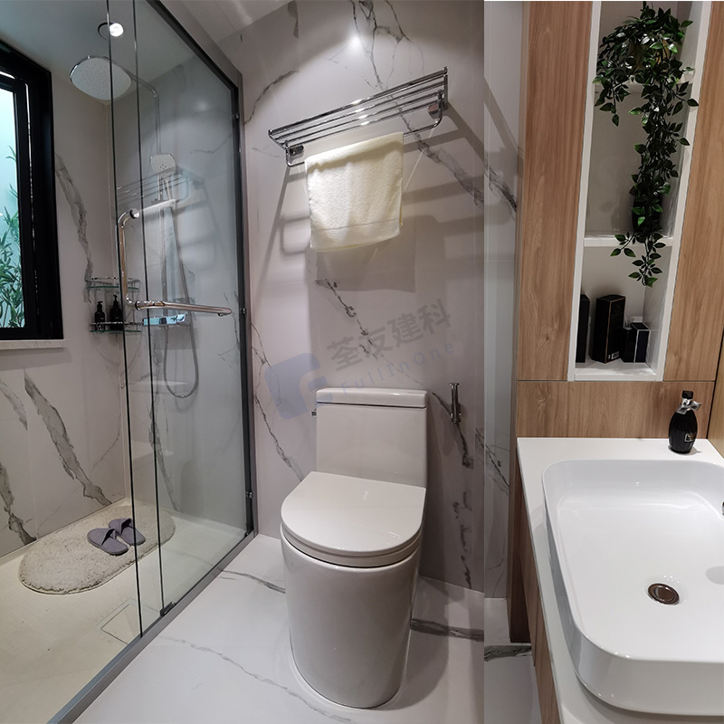 Instalación rápida, todo en una unidad de baño prefabricada (BUX1424)
