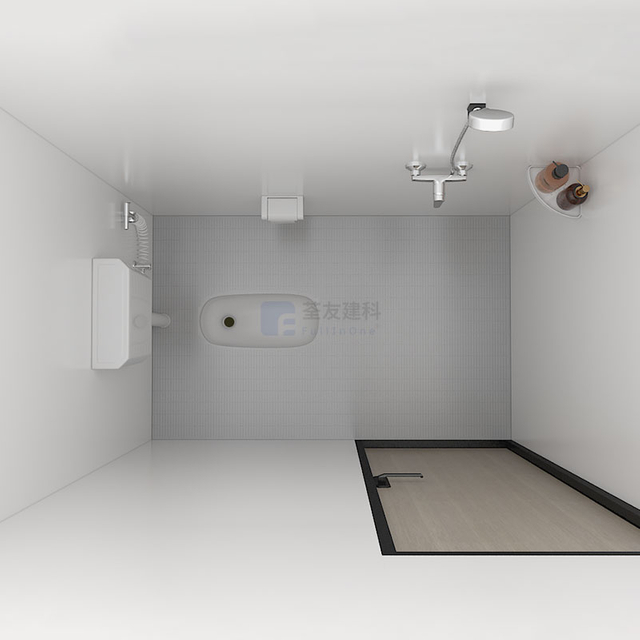 Fabricante chino Baño modular Baño prefabricado con ducha e inodoro para el dormitorio escolar