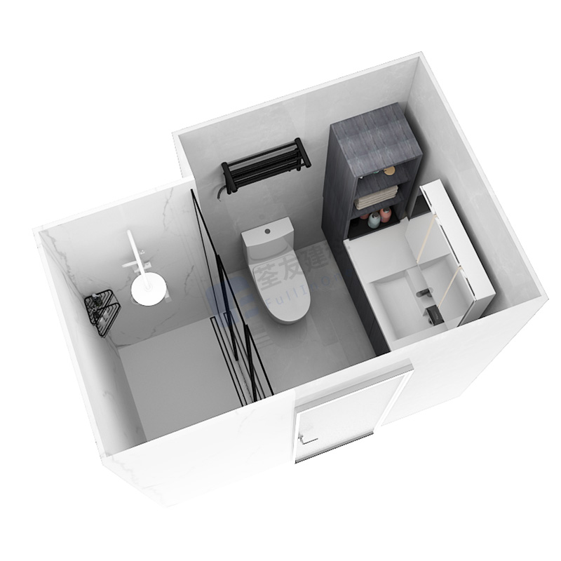 SOUNDO FUERTE Y LIGERO DIOMO MODULAR PREOCESO BAÑO DE BAÑO PREFABILLO (BUX1624)